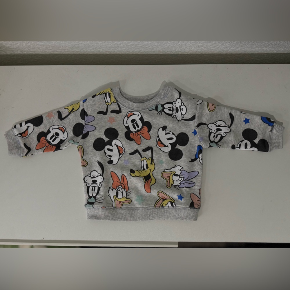 Disney Mickey & Friends Gray Sweater